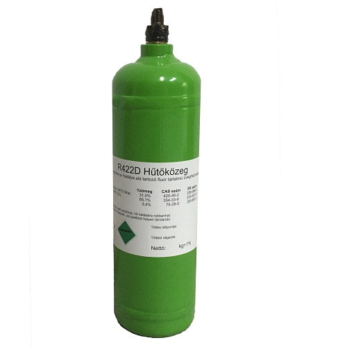 Refrigerant R422D 1Lit / 800g 1/4" SAE connection