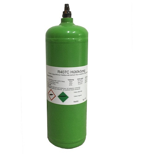 Refrigerant R407C 2Lit /2000g filling costm.'s cyl