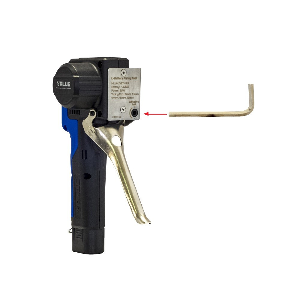 VALUE VET19S Electric flaring tool Test Connection on copper piping 